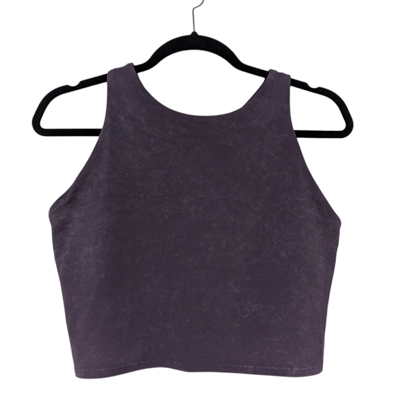 Athleta Conscious Garment Wash Crop D-DD, Mythical Purple SIZE L - Picture 3 of 9